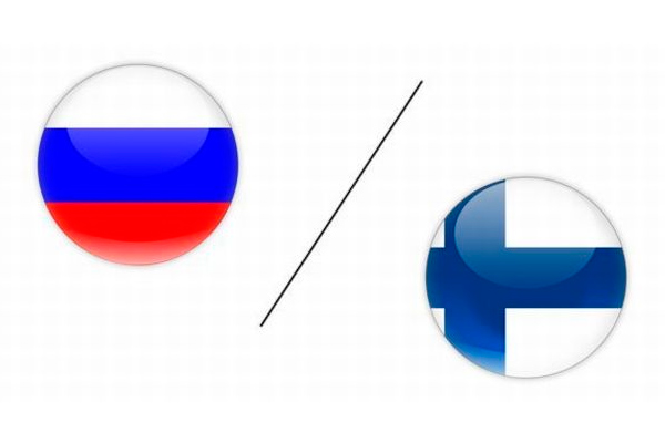 Флаги россии и финляндии